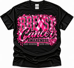 Breast Cancer Awareness Early Detection Saves Lives T-shirt in Black
