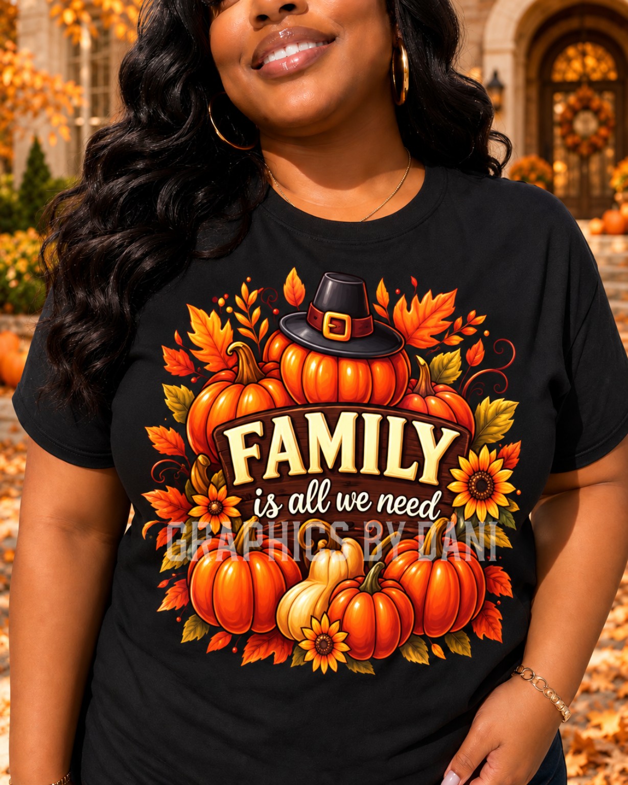 Family Is All We Need shirt mockup