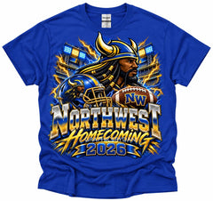 Northwest Vikings Homecoming 2026 NCTA T-shirt in Royal Blue